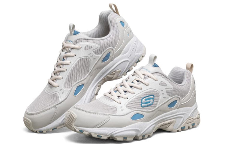 Skechers Stamina Running Shoes Grey/Blue 666096-GYBL