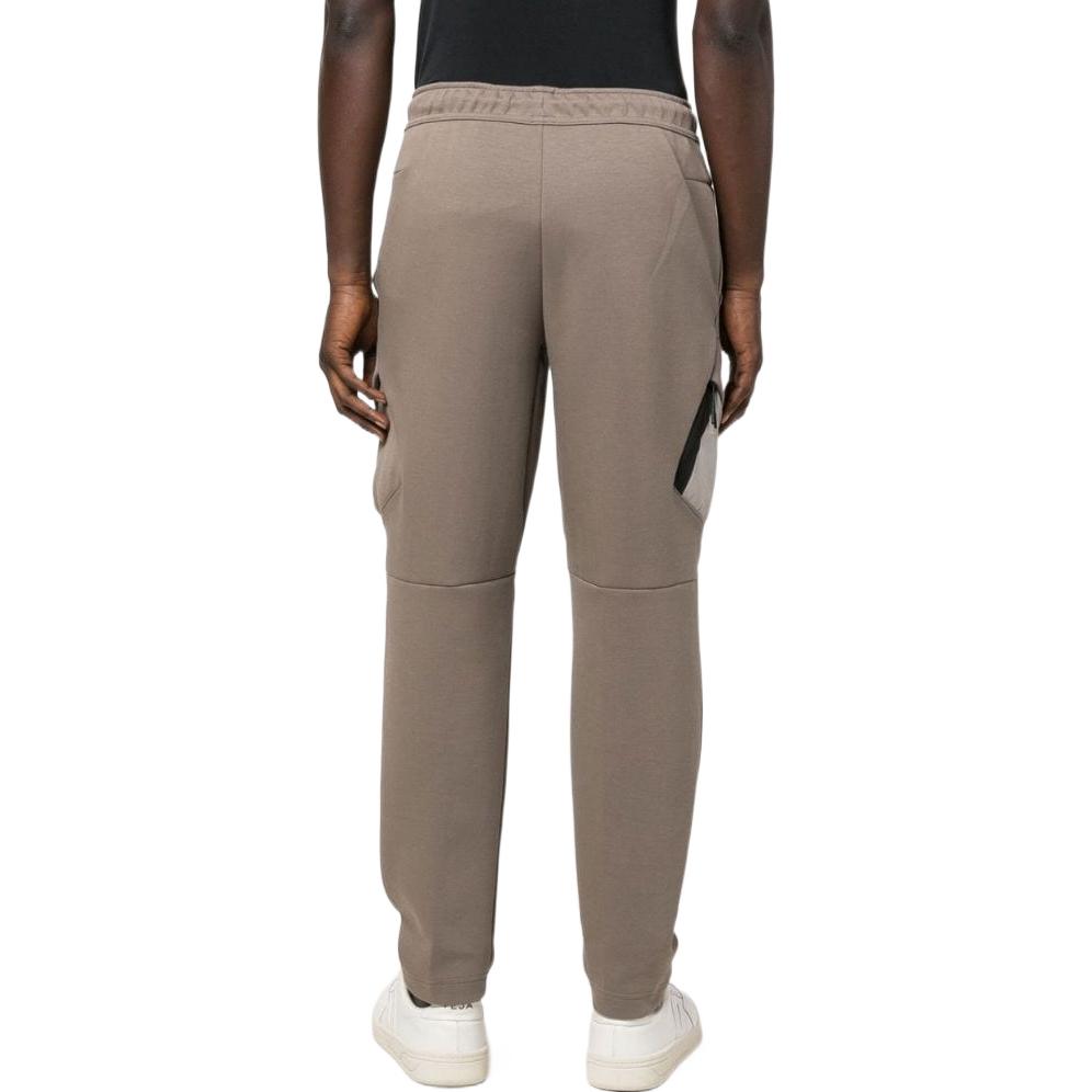 Men's Nike Solid Color Logo Embroidered Drawstring Lacing Cargo Sweatpants Brown DV0540-040
