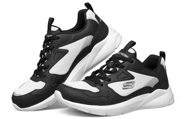 (WMNS) Skechers Ex-Pansive Running Shoes Black/White 8730032-BKW