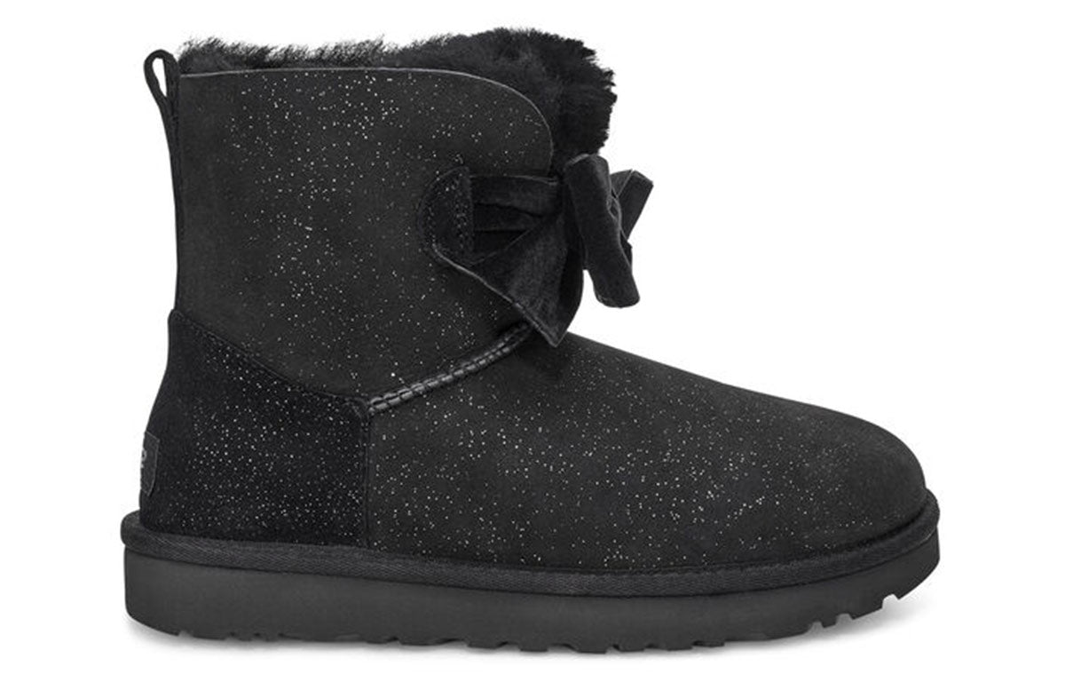 (WMNS) UGG Gita Twinkle Bow Mini 'Black' 1106569-BLK