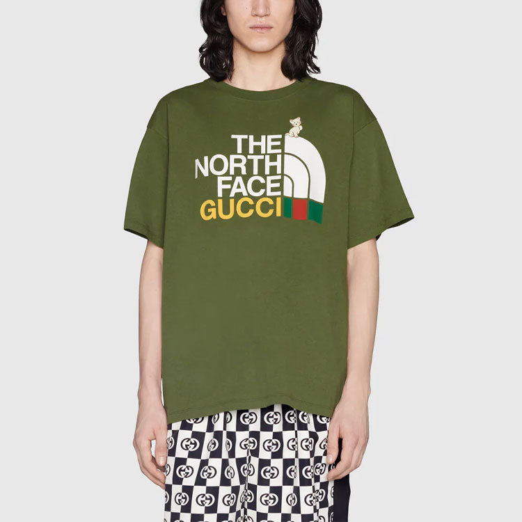 Gucci x THE NORTH FACE FW21 LogoT 'Dark Green' 616036-XJDRD-3450
