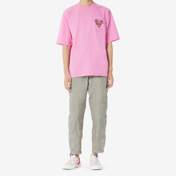 Men's KENZO Love Tiger Printing Short Sleeve Pink FA5-5TS514-4W8-30