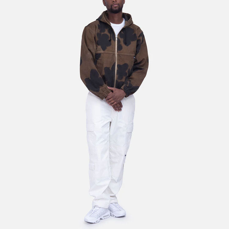 Stussy Floral Dye Work Jacket 'Brown' 115642