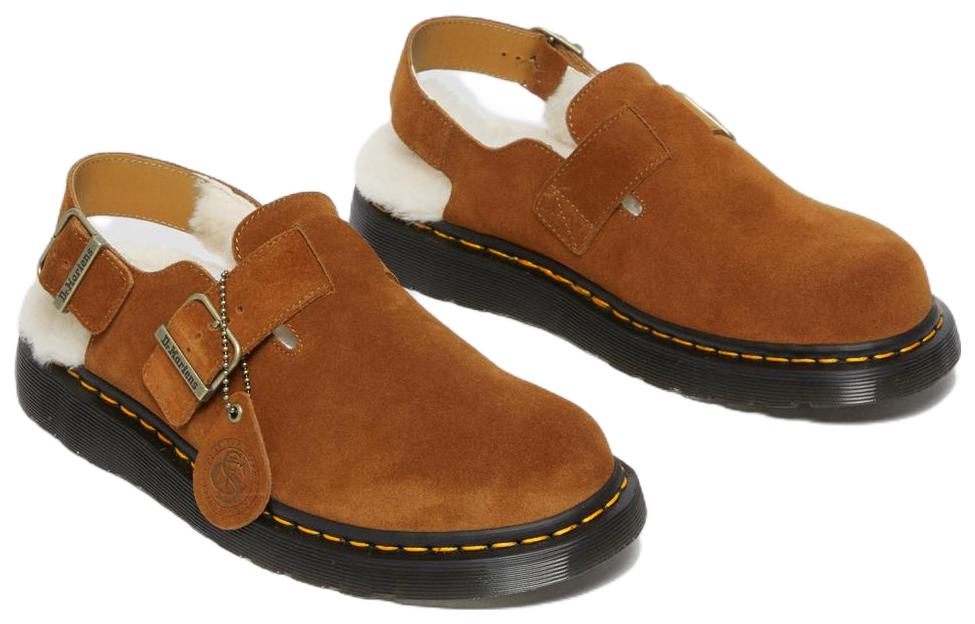 Dr. Martens Jorge Shearling Slingback Mule 'Brown' 27717999