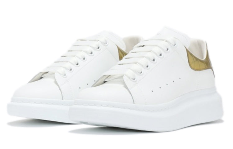 Alexander McQueen Oversized Sneaker 'Gold Crocodile' 625162WHYBQ9075