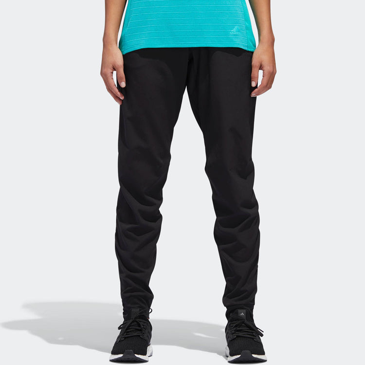 (WMNS) adidas Running Casual Fitness BreathableTatting Long Pants Black CW5773