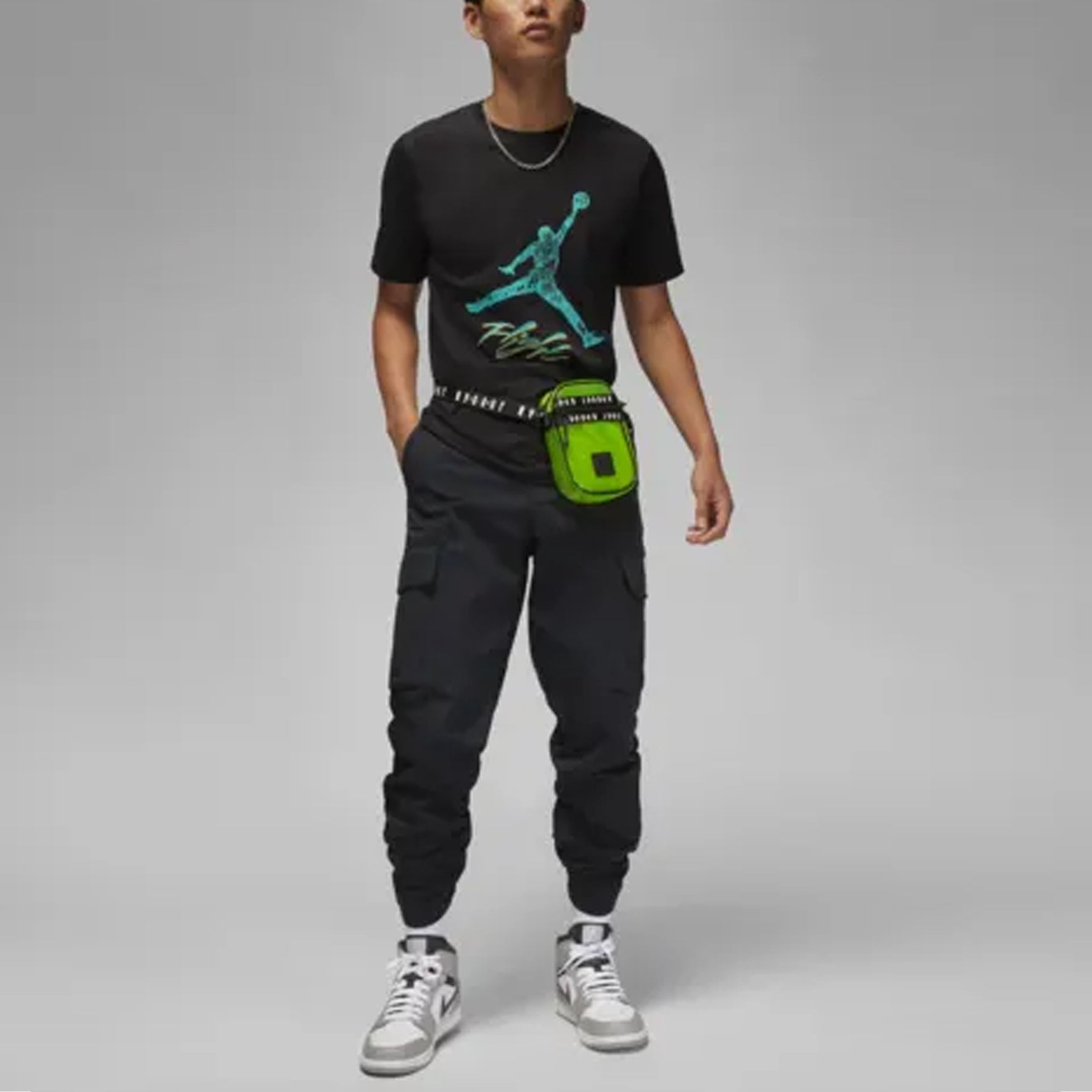 Air Jordan Minimalistic Large Casual Short Sleeve T-Shirt Men's Black DQ7377-010