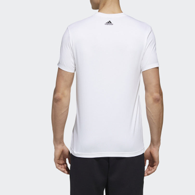 adidas Minimalistic logo Solid Color Short Sleeve White GL5622