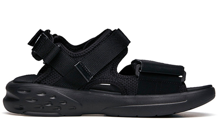 ANTA x Snoopy BaDao Sandals 'Black' 912126963-1
