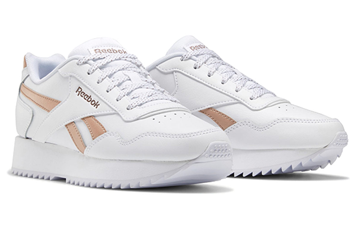 (WMNS) Reebok Royal Glide Ripple Double 'White Brown' FZ0967