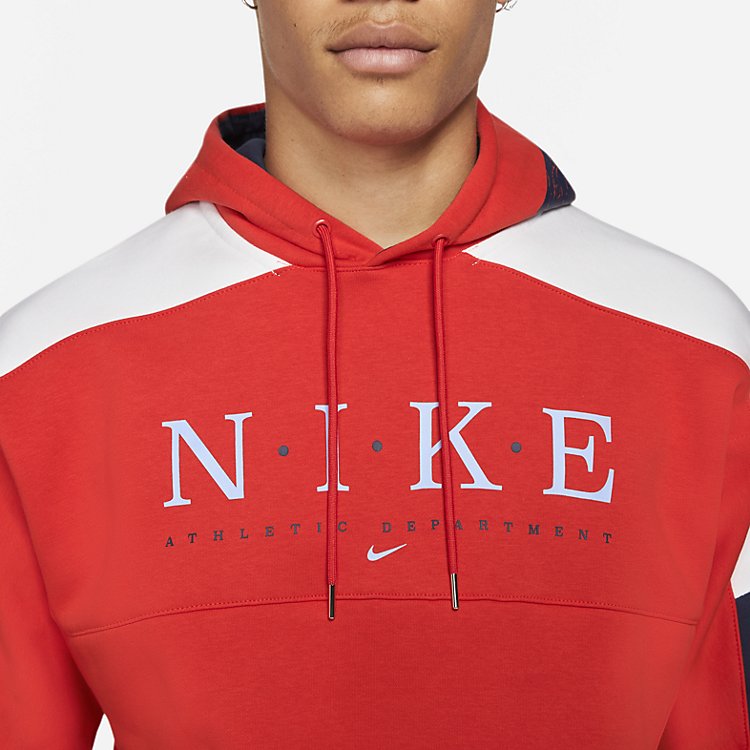 Nike Club Pullover Basketball Hoodie 'Red' DM7952-673