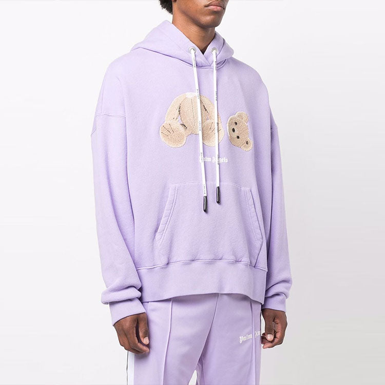 Palm Angels FW21 Bear Hoodie 'Lilac Brown' PMBB058F21FLE0073660