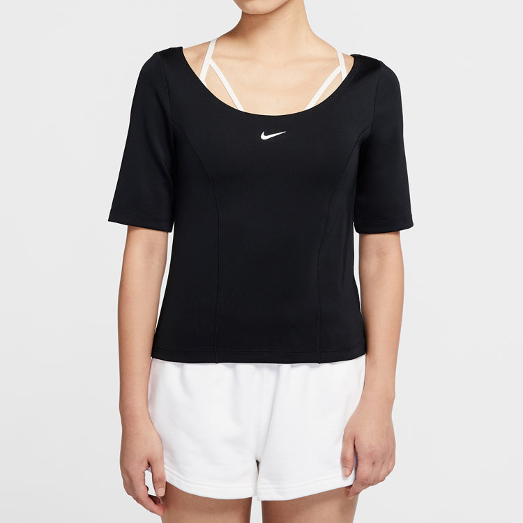 (WMNS) Nike Sportswear Tech Pack Short Sleeve Tops Black CZ1403-010