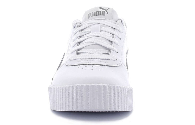 (WMNS) PUMA Carina Leather 'White Grey' 370325-18