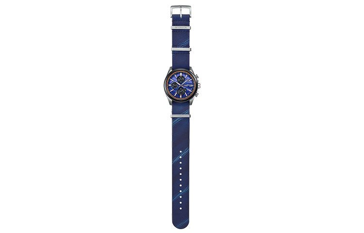 Men's CASIO Quartz Watch Sapphire Leather Strap Blue Sapphire Crystal Mens OCW-T4000ALE-2AJR