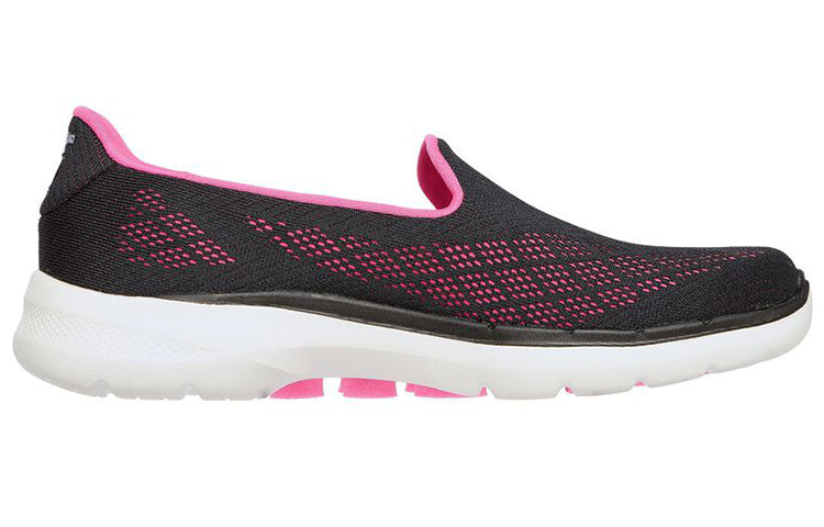 (WMNS) Skechers GOwalk 6 Cosmic Force Loafers Black/Pink 124522-BKHP