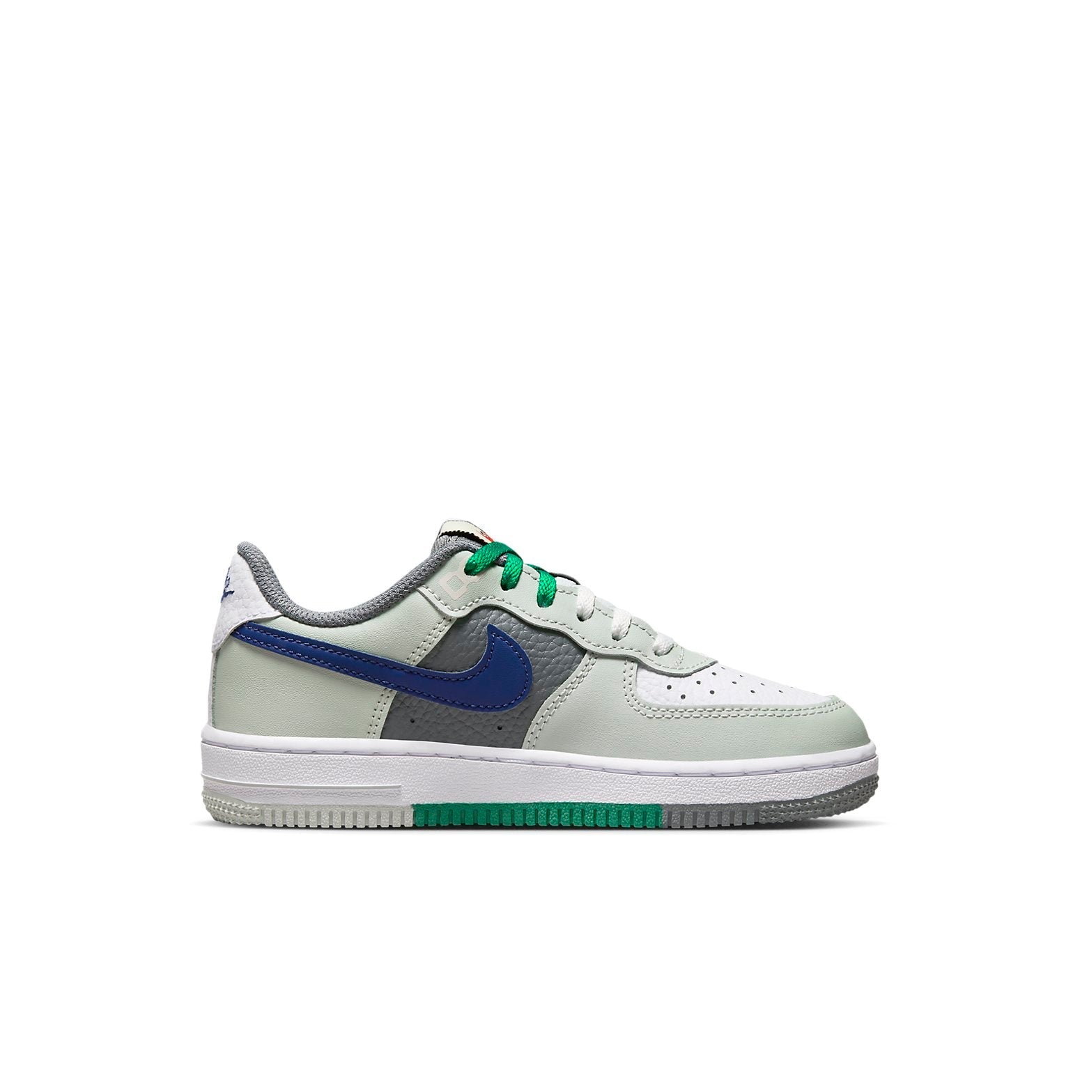 (PS) Nike Force 1 LV8 'Split - Light Silver Deep Royal' FB9501-001