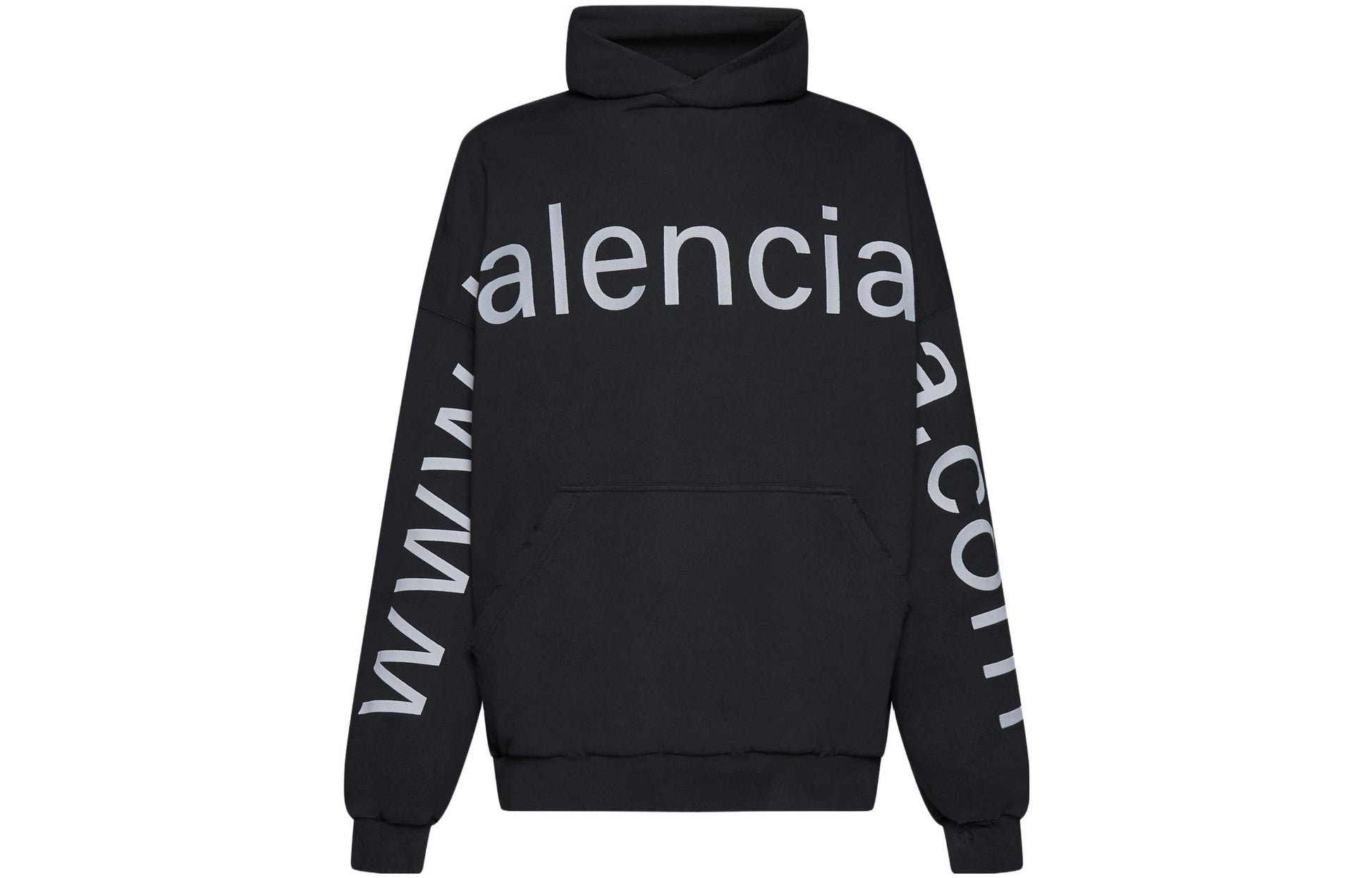 Balenciaga Bal.Com Popover Hoodie 'Black' 739024TOVN98151