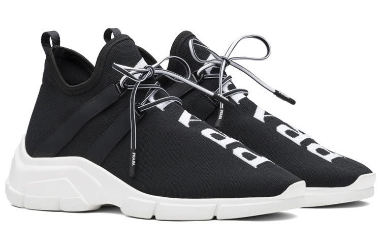 (WMNS) PRADA Knit Logo Sneakers 'Black' 1E344L_3V98_F0967_F_015