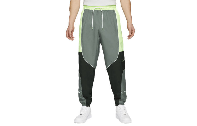Nike Throwback Colorblock Woven Basketball Bundle Feet Sports Pants CV1915-084