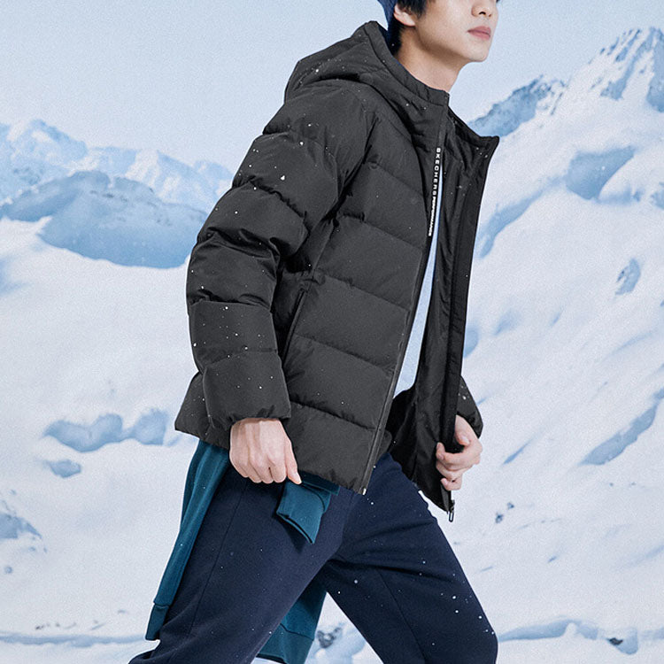 Skechers Hooded Down Jacket 'Black' P422M014-0018