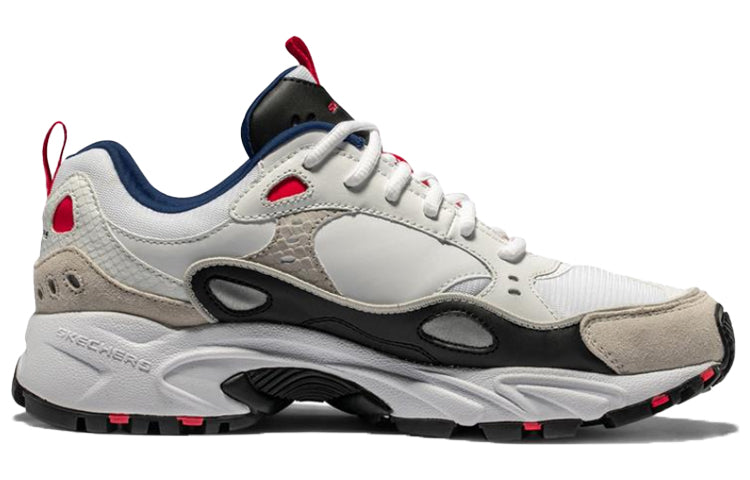 Skechers Stamina Running Shoes Grey/Red 999307-WGRD