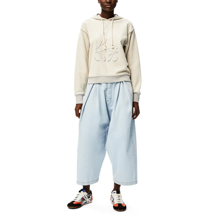 (WMNS) Loewe Anagram Hoodie 'Grey Melange' S359341X98-1440