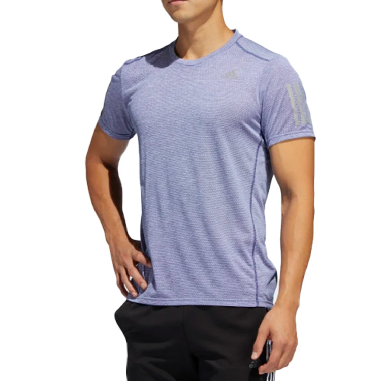 adidas Reflective Running Sports Short Sleeve Blue FM5806