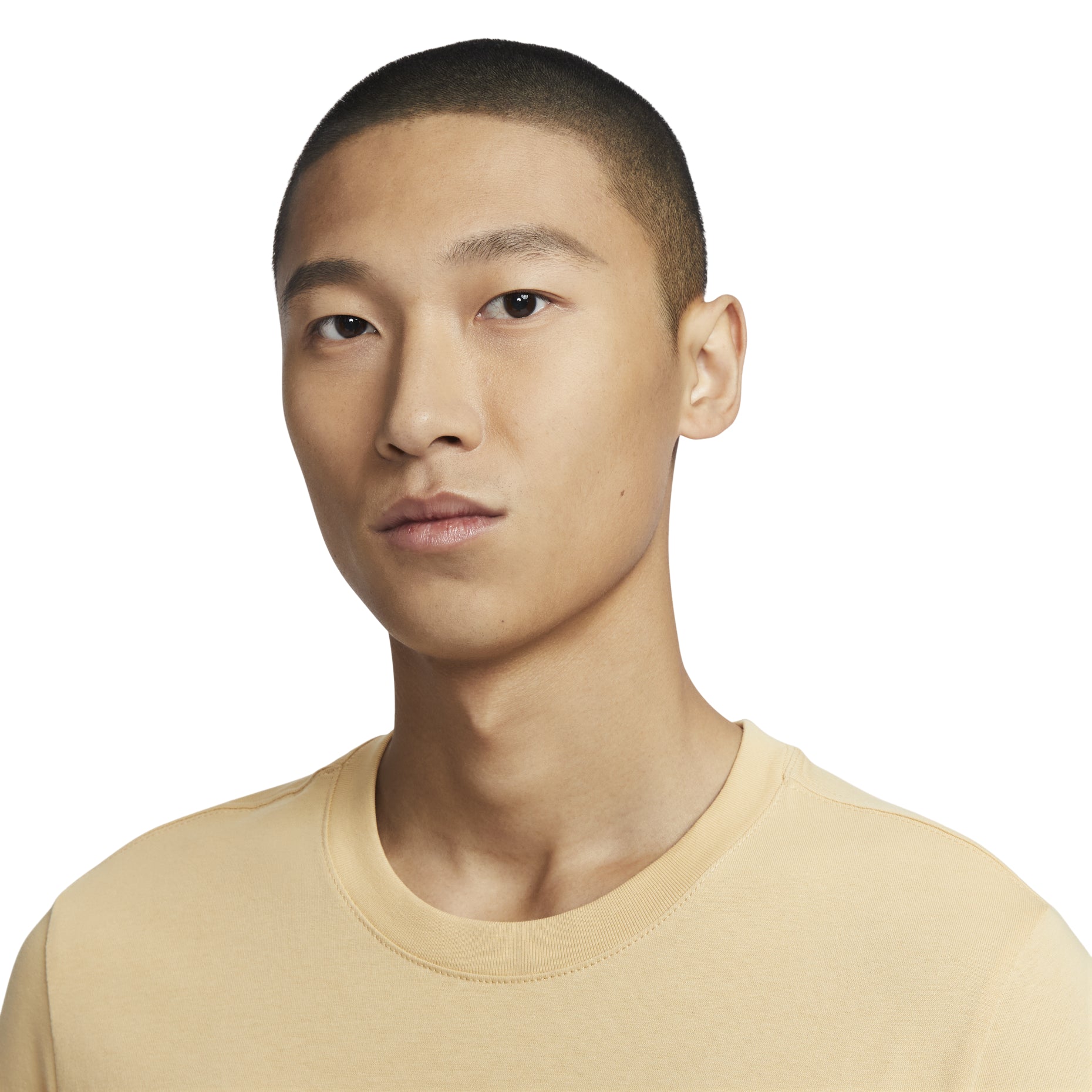 Nike NSW Logo T-Shirt Asia Sizing 'Beige' FV3755-252