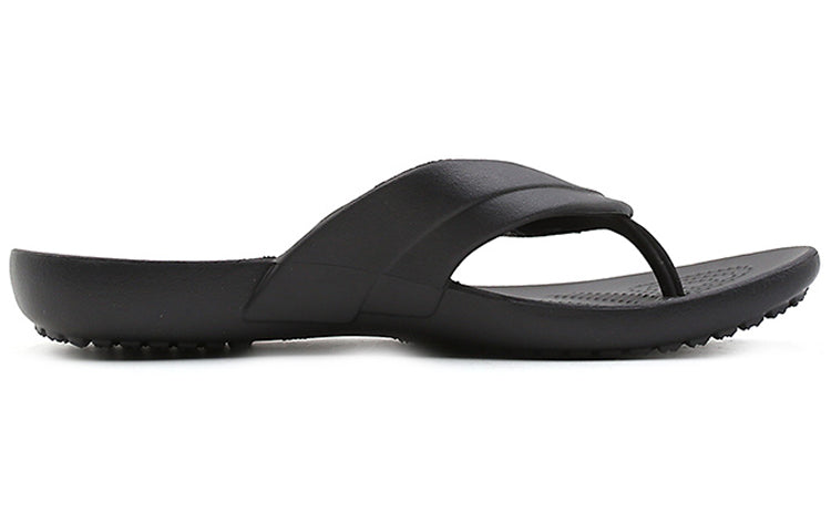 (WMNS) Crocs Kadee Cozy Non-Slip Flip-Flops Black 14177-001