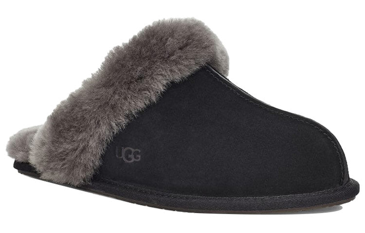 (WMNS) UGG Scuffettte II 'Black Grey' 1106872-BCGR