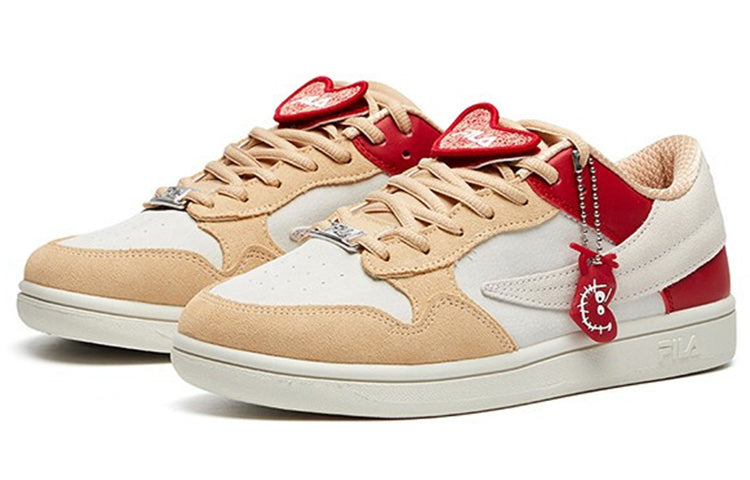 (WMNS) Fila Fusion Shoes 'Cream Red Pink' T12W115108FWB