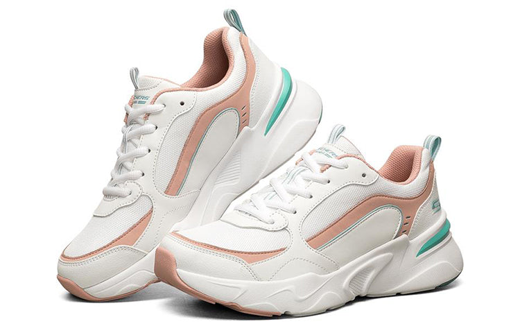 (WMNS) Skechers Bob's Bamina Low-Top White/Pink 117040-WPK