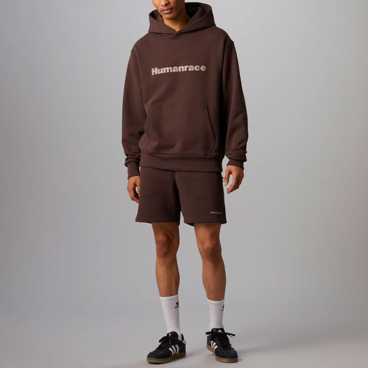 adidas x Pharrell Humanrace Logo Hoodie 'Brown' HI2958