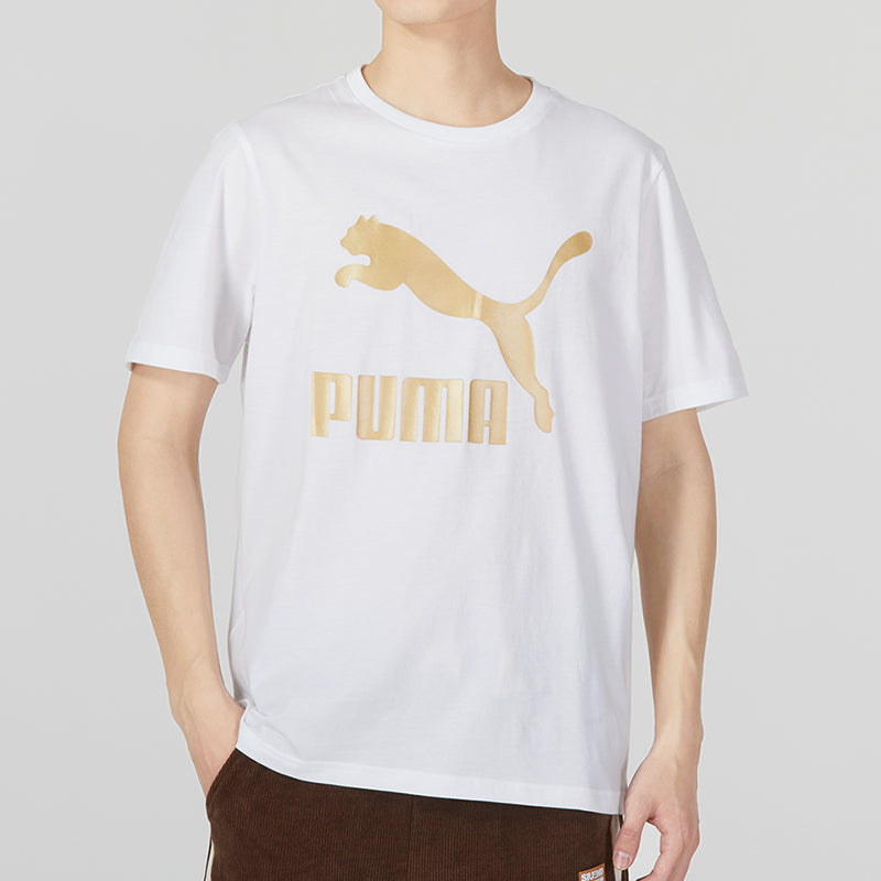 PUMA Printed Short Sleeve T-Shirt 'White' 621559-02