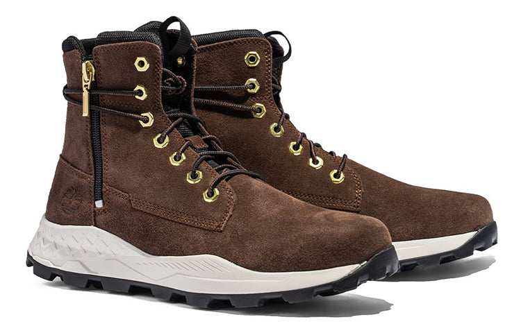 Timberland Brooklyn Side Zip Boot 'Brown Nubuck' A5YWF931