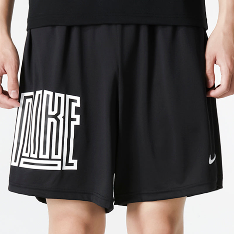 Men's Nike As Nk Df 8in Short Asym Str5 Alphabet Athleisure Casual Sports Woven Shorts Black DH7165-011