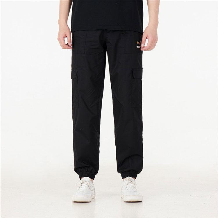 PUMA Logo Classics Cargo Pants 'Black' 536307-51