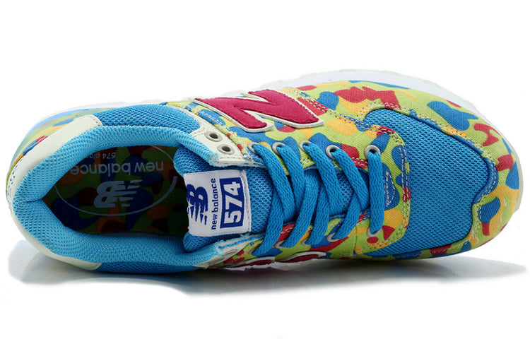 (WMNS) New Balance 574 Sneakers Blue/Yellow WL574HPN