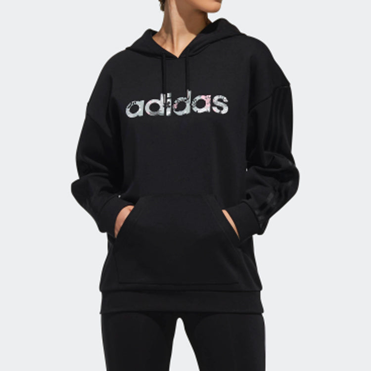 (WMNS) adidas neo Casual Sports Pullover Black DZ7595