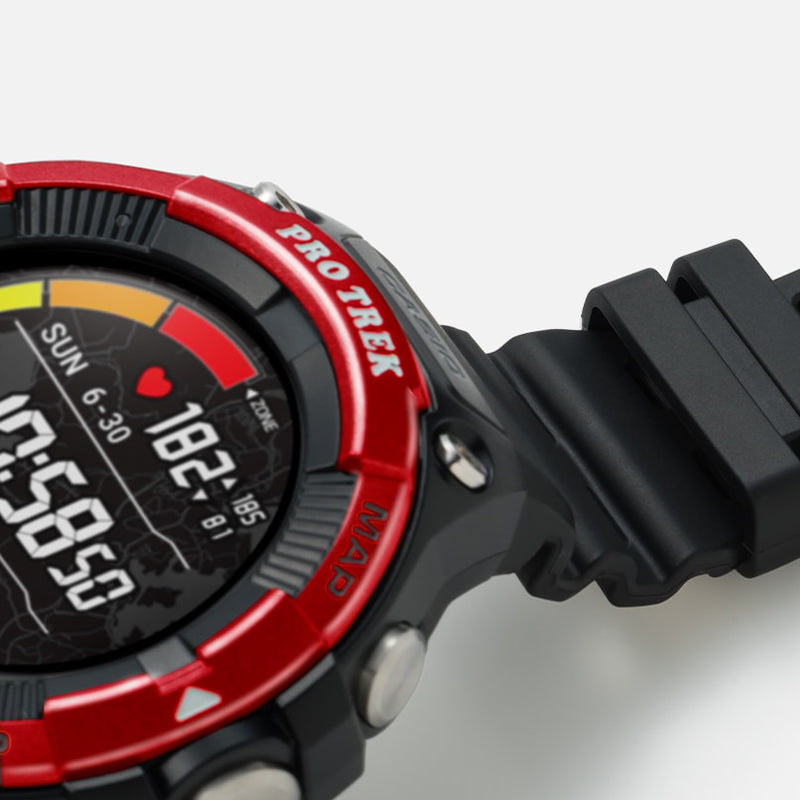 Casio Pro Trek Digital Watch 'Black Red Multi' WSD-F21HR-RDBGB
