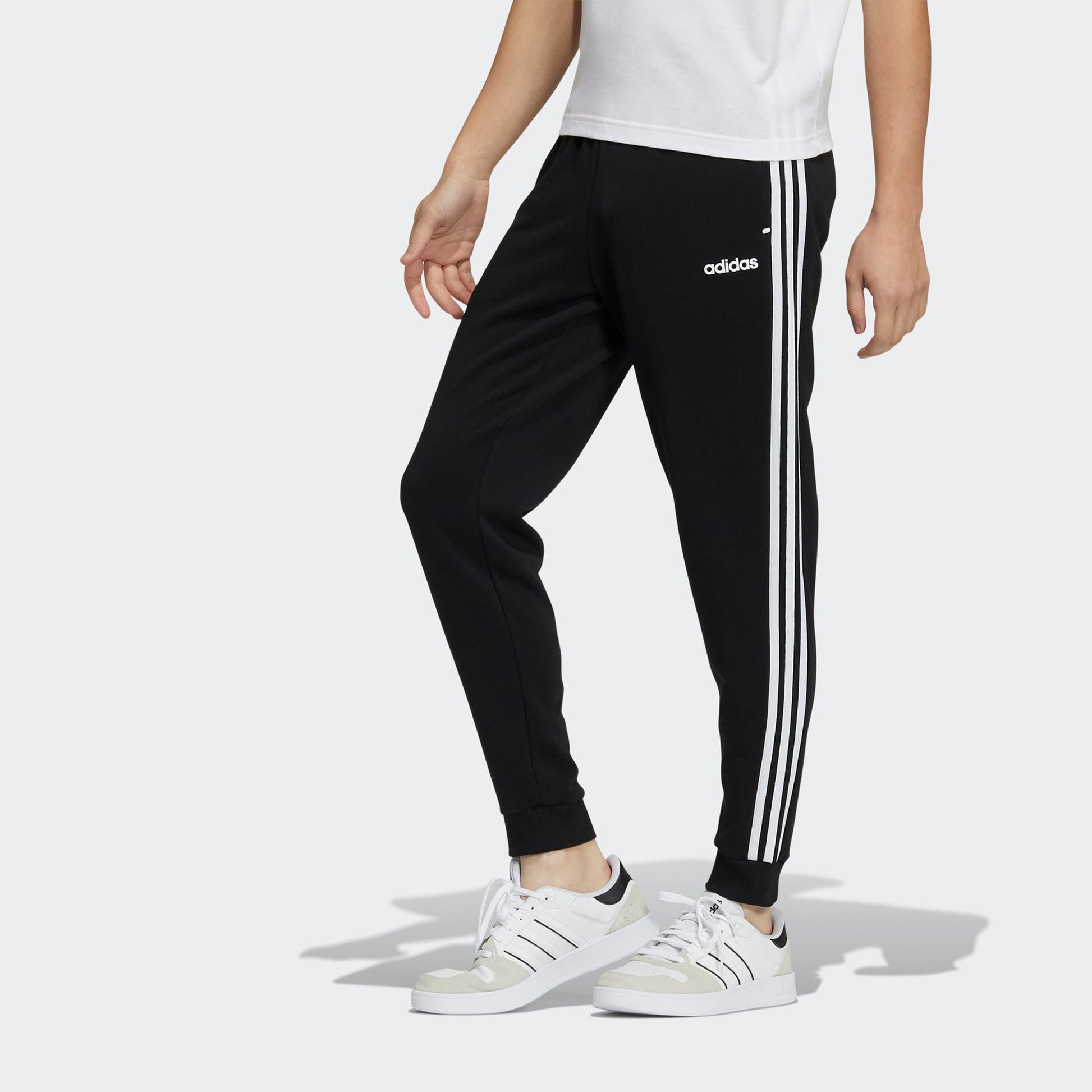 adidas neo M Ce 3sq2 Kn Tp Casual Sports Side Stripe Bundle Feet Long Pants Black GP4916