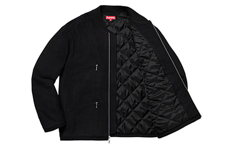 Supreme SS19 Zip Car Jacket Black Zipper Unisex SUP-SS19-354