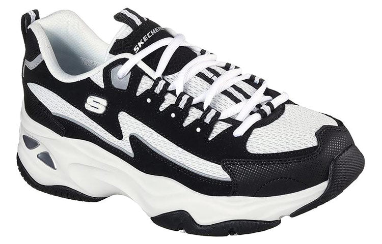 (WMNS) Skechers D'lites 4.0 Black/White 149491-BKW