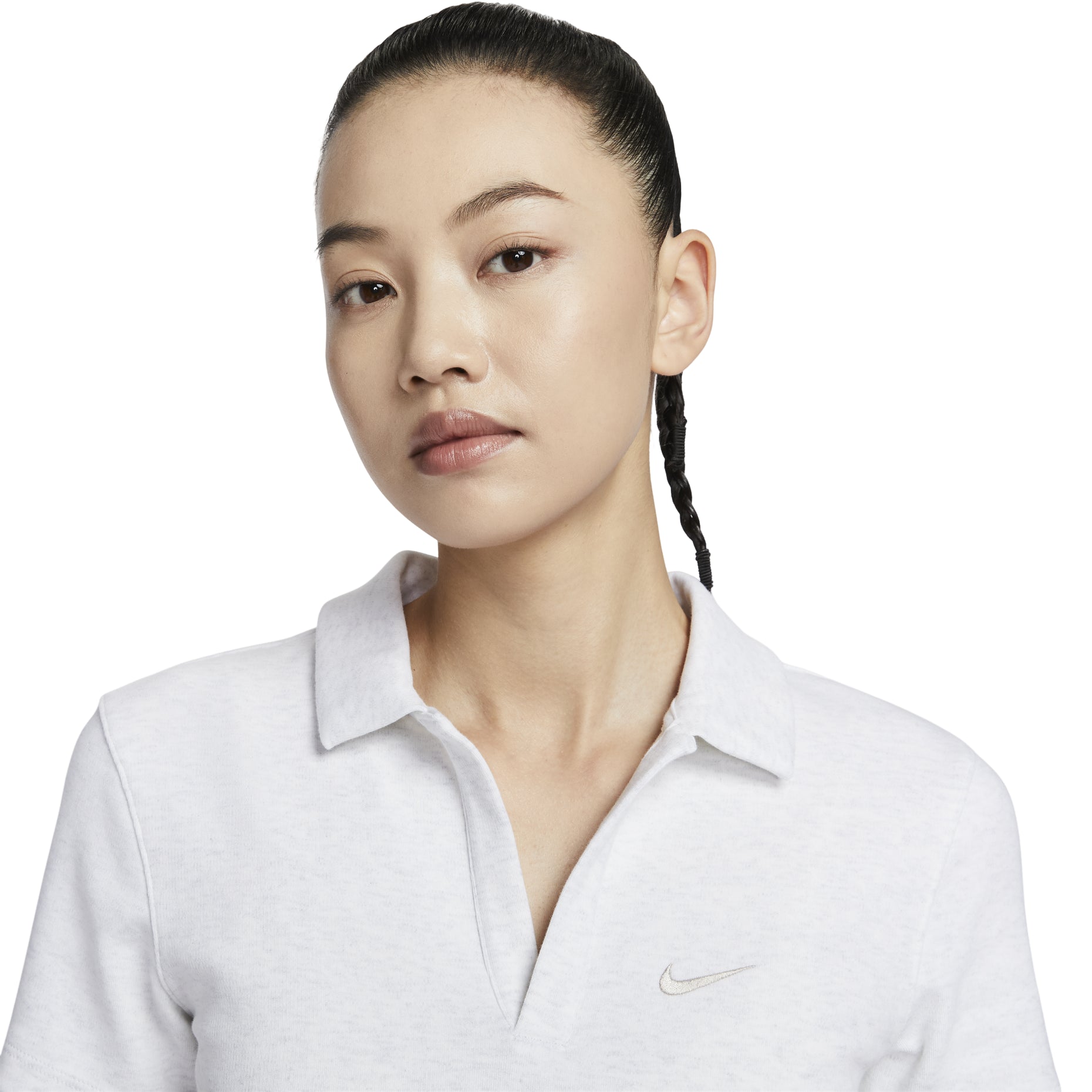 (WMNS) Nike Sportswear Essential Polo Shirt Asia Sizing 'White' DV7885-051