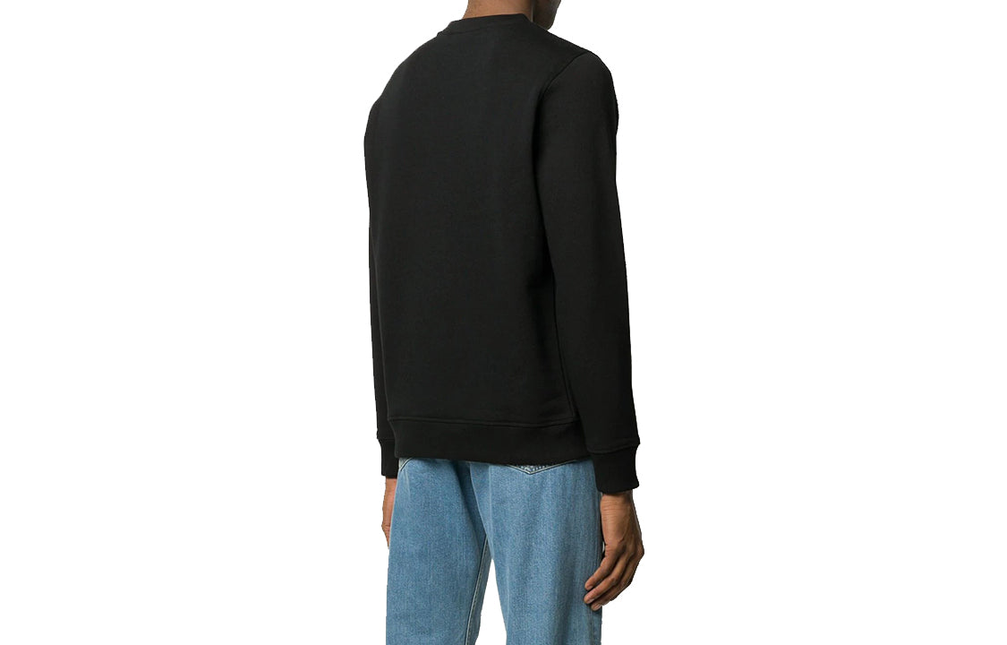 Men's LOEWE Brand Logo Printing Pullover Black H6109900CR-1100