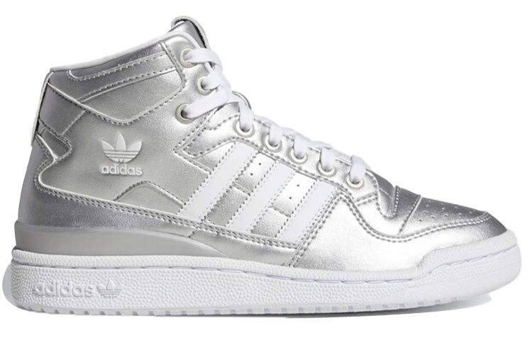 (WMNS) adidas originals Forum Mid 'Silver White' D98185