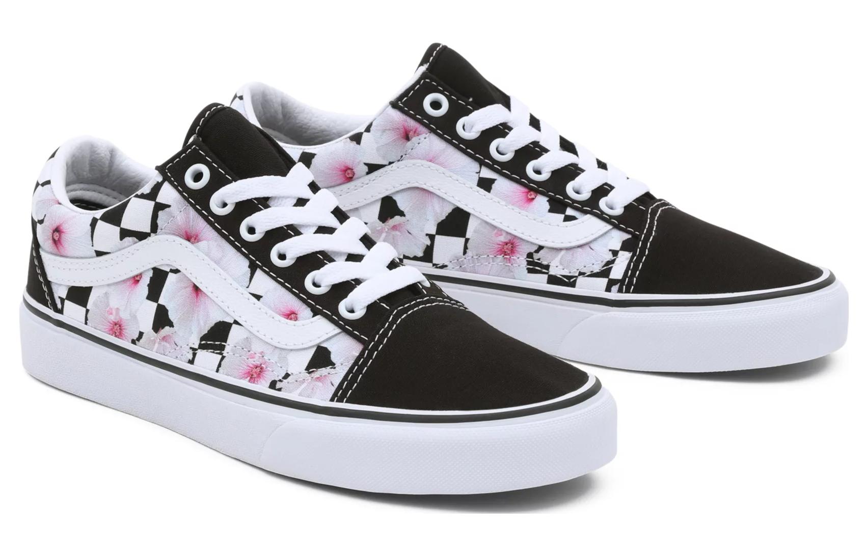 Vans Hibiscus Check Old Skool 'Black' VN0007NTBM8