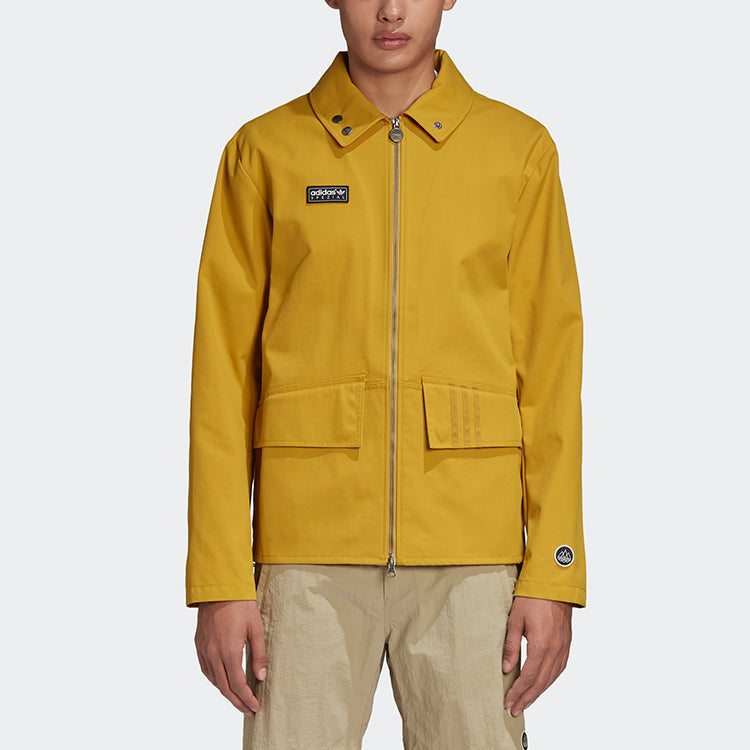 adidas originals Holbeck Casual Sports Jacket Yellow FR9281