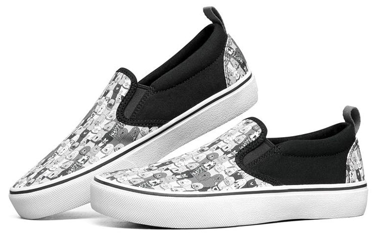 (WMNS) Skechers Bobs Marley Jr Wag Swag 'White Grey Black' 33297-BKGY